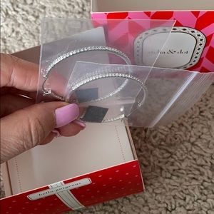 NWT Stella & Dot sparkly hoop earrings